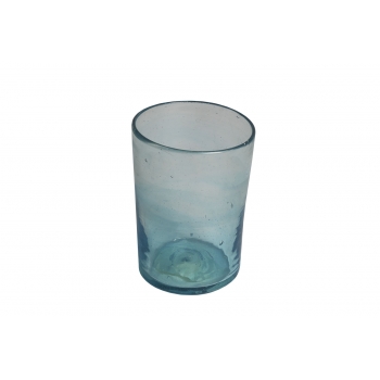 Handblown turquoise small glass