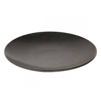 Assiette stoneware Deep 22 cm noir