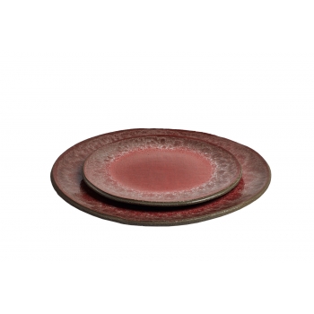 Assiette patch red S